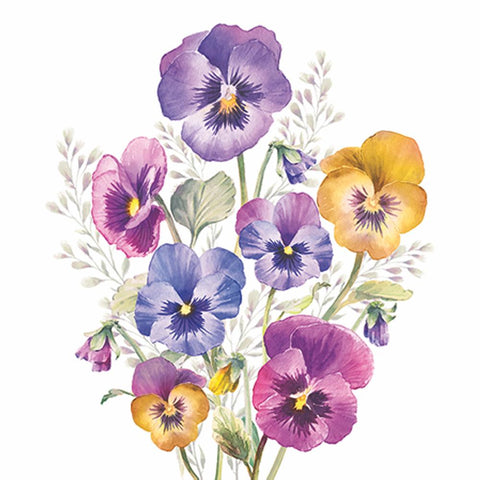 Pansies • Beverage Napkin