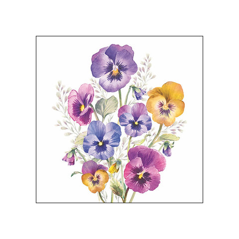Pansies • Beverage Napkins
