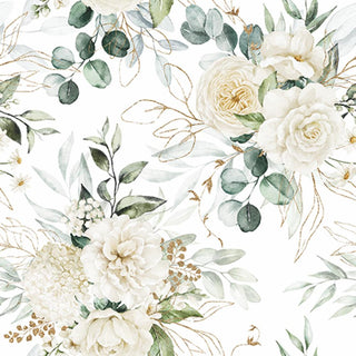 Eucalyptus & Roses • Beverage Napkin