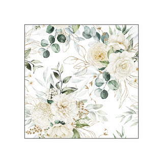Eucalyptus & Roses • Beverage Napkins