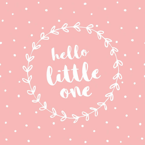 Hello Little One, pink • Beverage Napkins
