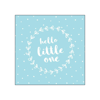 Hello Little One, blue • Beverage Napkins