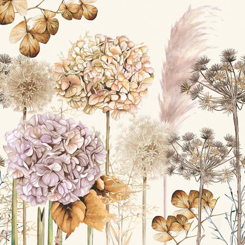 Dried Flowers • Beverage Napkins