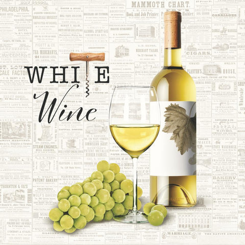 White Wine • Beverage Napkins