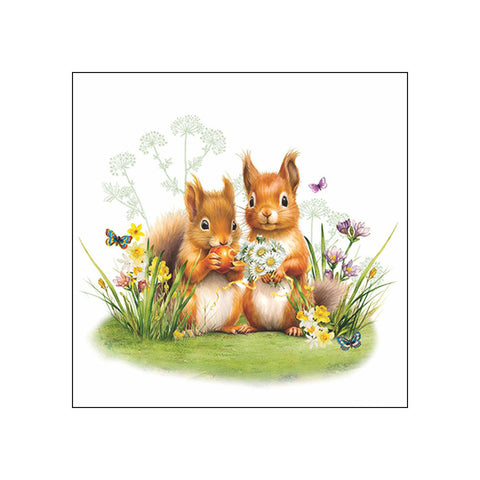 Little Squirrels • Beverage Napkins