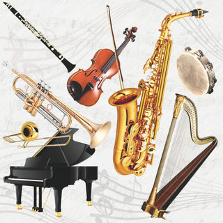 Music Instruments • Beverage Napkins