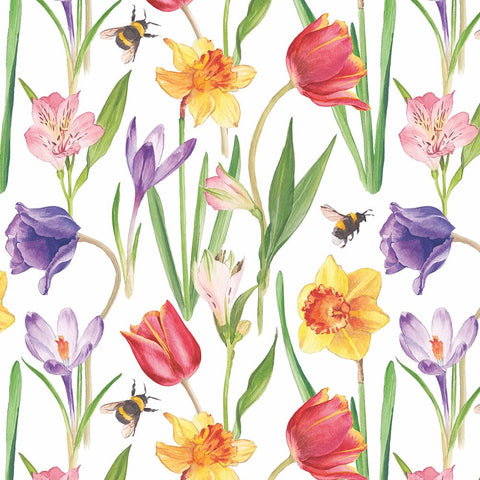 Flowers in Spring • Beverage Napkin