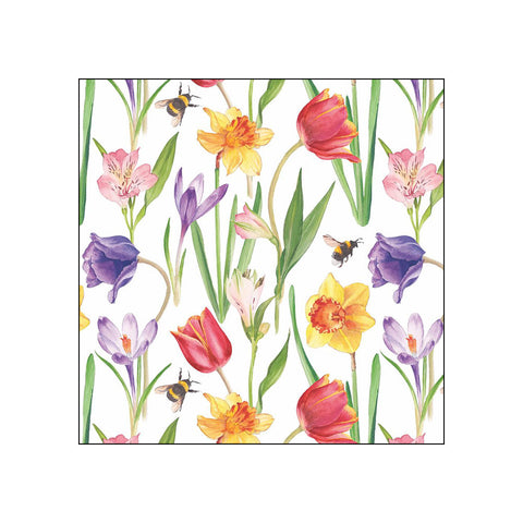 Flowers in Spring • Beverage Napkins