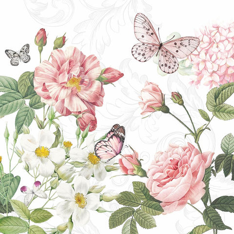 Amelia, white • Beverage Napkin