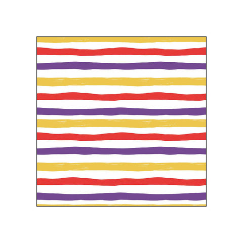 Wavy stripes, lilac • Beverage Napkins