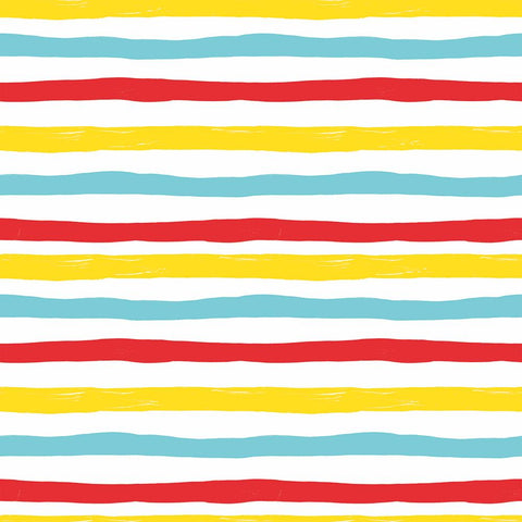 Wavy Stripes, red • Beverage Napkin