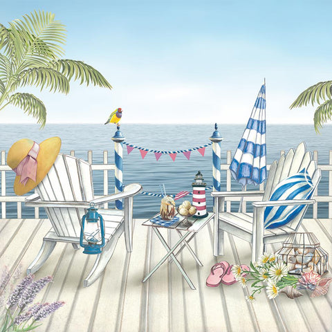 Sea View • Beverage Napkin