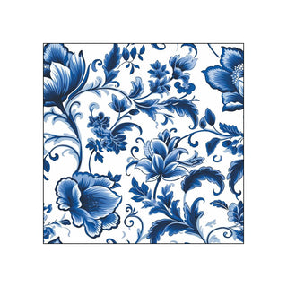 Delft Blue Florals • Beverage Napkins