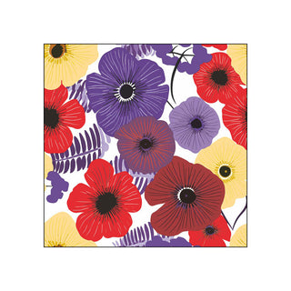 Colorful Flowers, lilac • Beverage Napkins