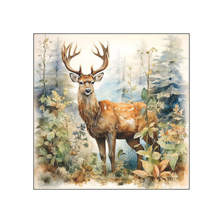 Deer in the Woods • Beverage Napkins