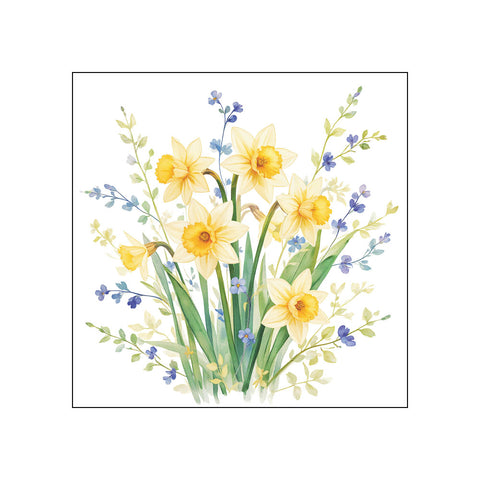 Daffodil Wildflowers • Beverage Napkins