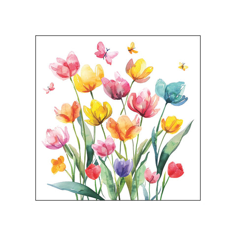 Fantasy Flowers • Beverage Napkins