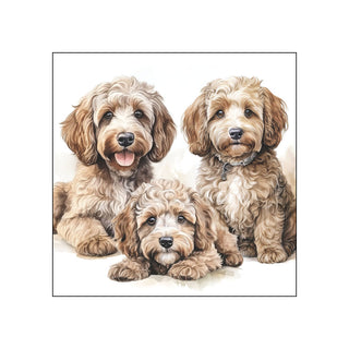 Labradoodles • Beverage Napkins