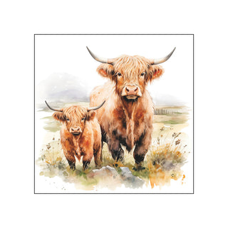 Highland Cows • Beverage Napkins