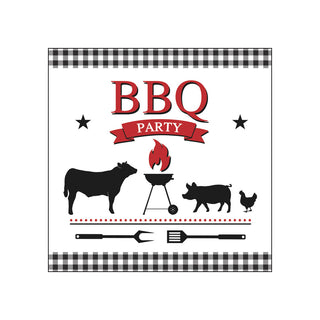 BBQ Party • Beverage Napkins