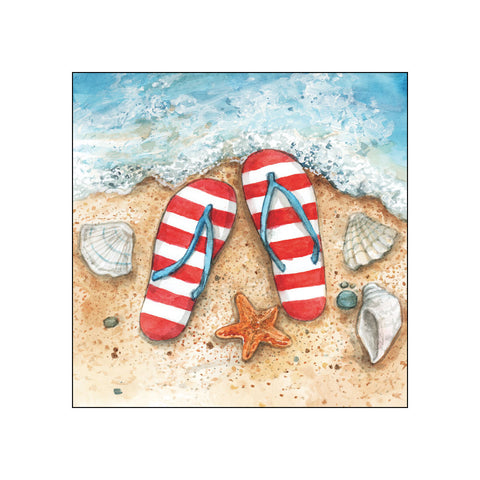 Flip Flops • Beverage Napkins