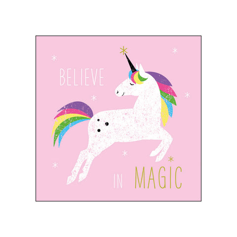 Pink Unicorn • Beverage Napkins