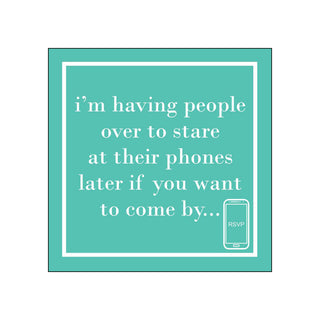 Their Phones • Beverage Napkins