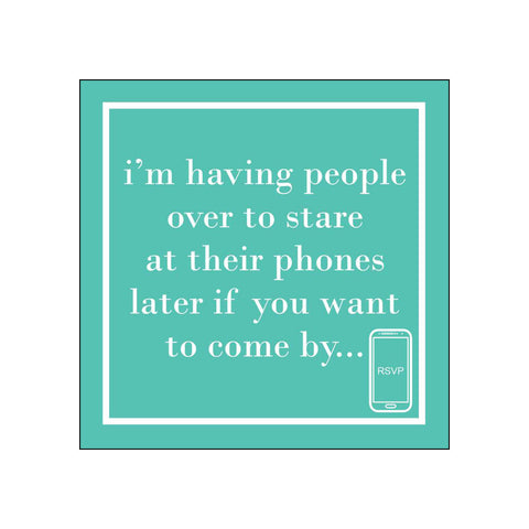 Their Phones • Beverage Napkins