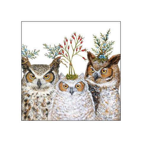 Holiday Hoot • Beverage Napkin