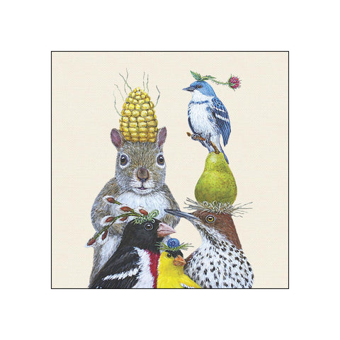 Party Under The Feeder • Beverage Napkins
