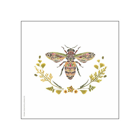 Green Bee • Beverage Napkins
