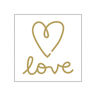 LOVE • Beverage Napkins