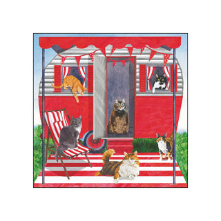 Camper Cats • Beverage Napkins