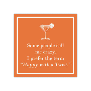 Happy With a Twist • Beverage Napkins