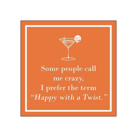 Happy With a Twist • Beverage Napkins