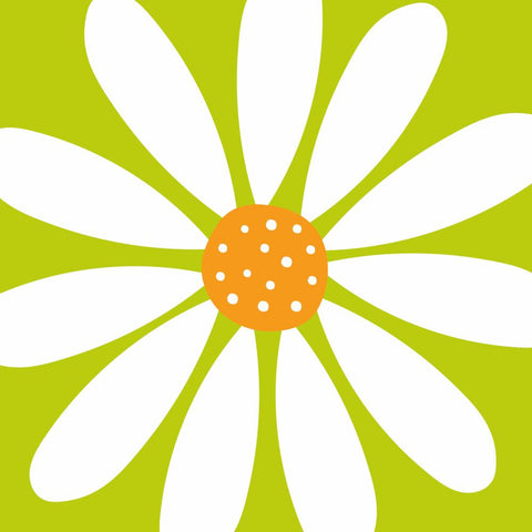 Happy Flower, green • Lunch Napkin