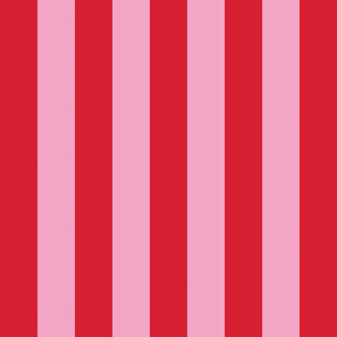 Vertical Stripes, orange+pink • Lunch Napkins
