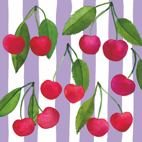Cherry & Stripes • Lunch Napkin