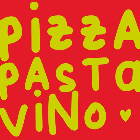 Pizza, Pasta, Vino • Lunch Napkin
