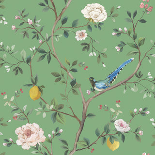 Blossom Chinoiserie, green • Lunch Napkins