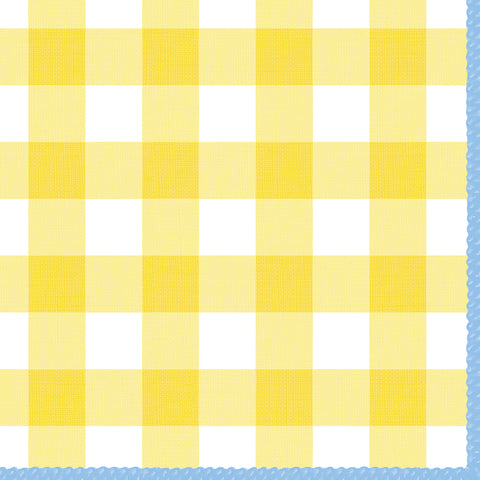 Carreaux, jaune • Lunch Napkins