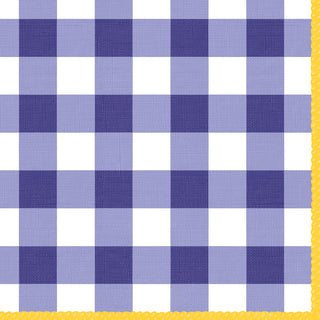 Carreaux, bleu • Lunch Napkins