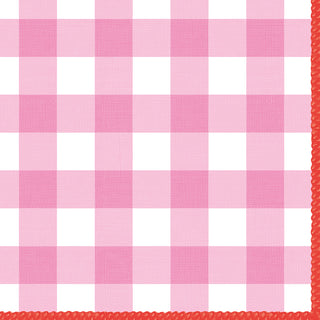 Carreaux, rose • Lunch Napkins