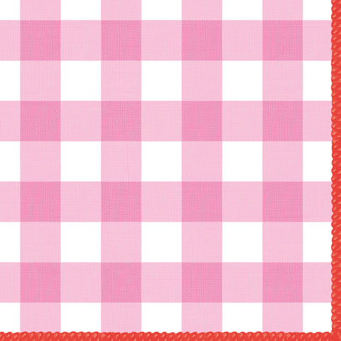 Carreaux, rose • Lunch Napkins