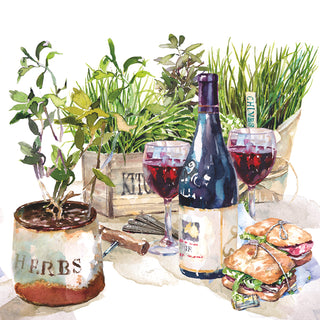 Wine & Herbs • Lunch Napkins