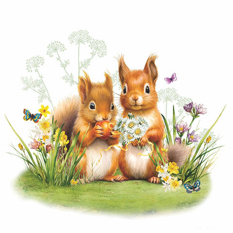 Little Squirrels • Lunch Napkin