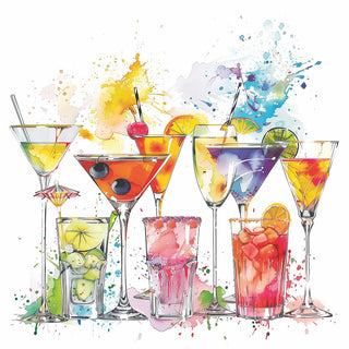 Splashing Drinks • Lunch Napkin