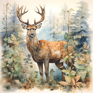 Deer in the Woods • Lunch Napkin