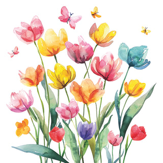 Fantasy Flowers • Lunch Napkins