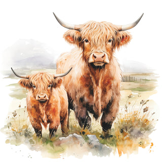 Highland Cows • Lunch Napkins